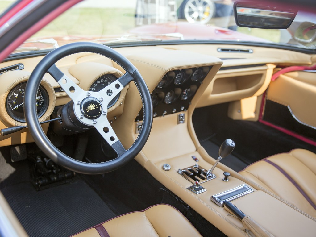 Interior of Neil Madison's Lamborghini Miura SV (1971)
